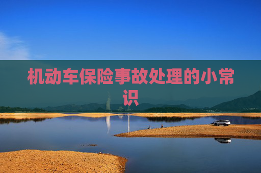 机动车保险事故处理的小常识