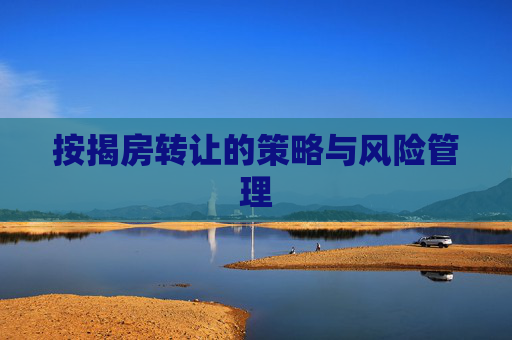 按揭房转让的策略与风险管理