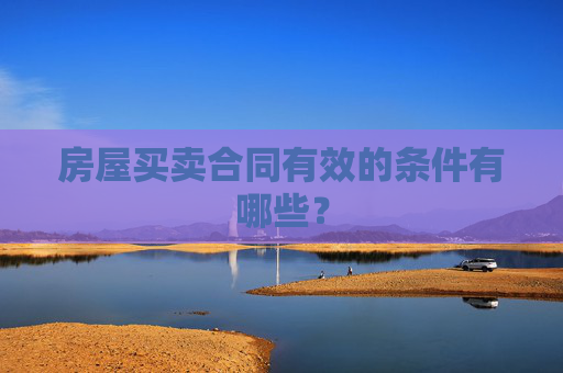 房屋买卖合同有效的条件有哪些？